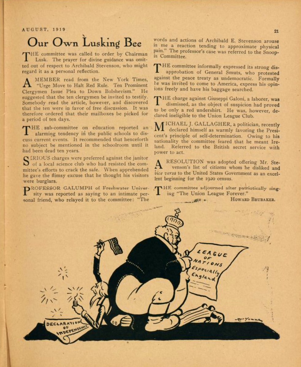 JohnReed_1917's tweet photo. 6️⃣August Issue Of #TheLiberator #1919LIVE #FreeDebs🌹#FreePress📰 #DefendTheRevolution🛡 #1919crowd #SocialistEveryDay #ДжонРид #workers @trappedintheATL “Convention of the Dead” @AFLCIO “Our Own Lusking Bee” 👎👎#LuskCommittee https://t.co/A5X0mDYqzb