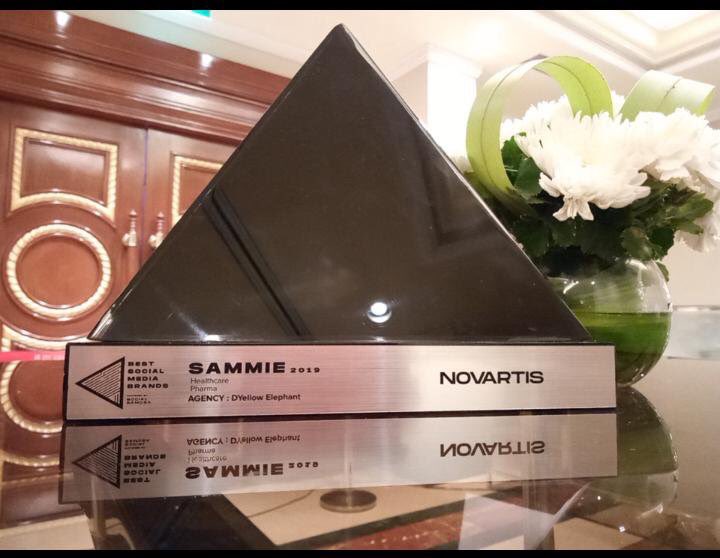 GigaLifeSPG's tweet photo. Congratulations to our social media team @dyellowelephant for winning the Silver for Best Social Media Campaign in Healthcare/ Pharma for our campaign for Novartis India. #unhidepsoriasis #sammie2019 https://t.co/0AlRMvyMIQ