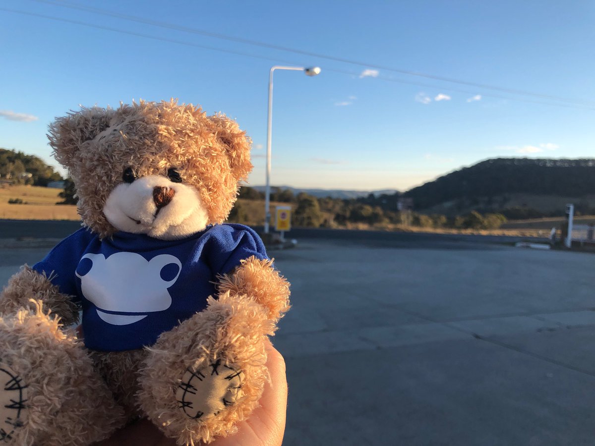 grahamquince's tweet photo. @frogeducation Widget is on his way to visit @kinrosswolaroi school. We’re currently passing through the spectacular Blue Mountains #widgetontour https://t.co/4a4G7JKGQk