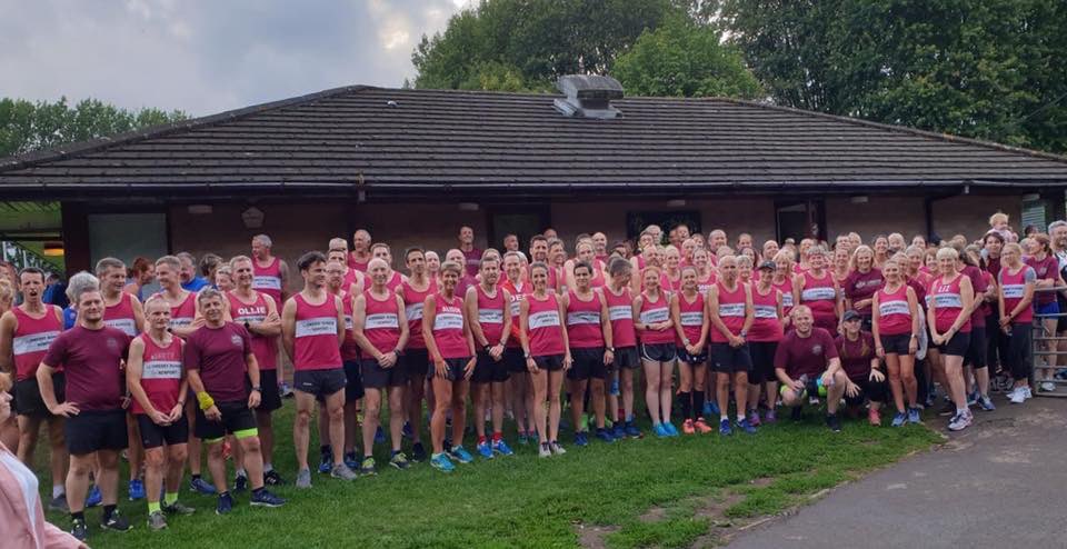 LliswerryRunner's tweet photo. What a team! A fantastic showing at yesterday evening’s last #GLCL Road Race series, race 5 ‘The Grand Finale’ 😍 
#teamphoto #DreamTeam 
Our thanks to organisers @GriffHarriers and #fairwaterRunners for another superb race 🙏 https://t.co/SJ1HaJEG8M
