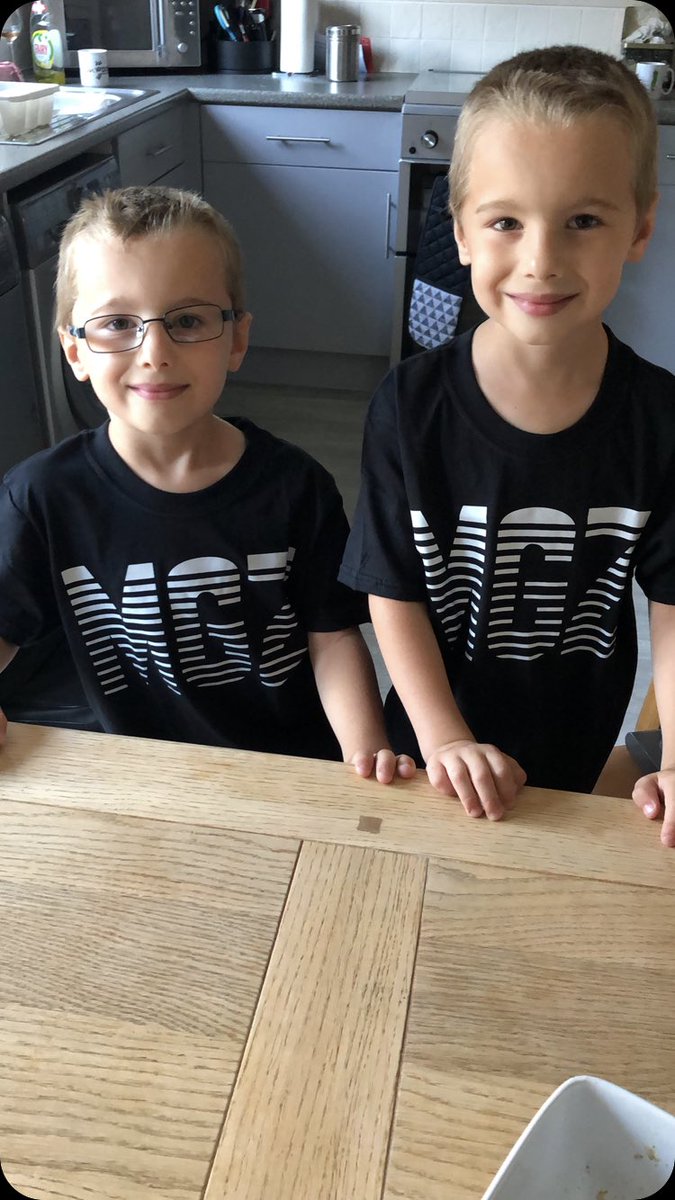 nikkibroo's tweet photo. @MorgzHudson 2 of your biggest fans got merch for their 6th birthday today. Happy boys https://t.co/X0L44cjVMH