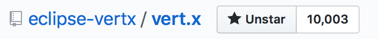 vertx_project's tweet photo. We are proud to have 10K stargazers now! https://t.co/Aglf6q0BzE