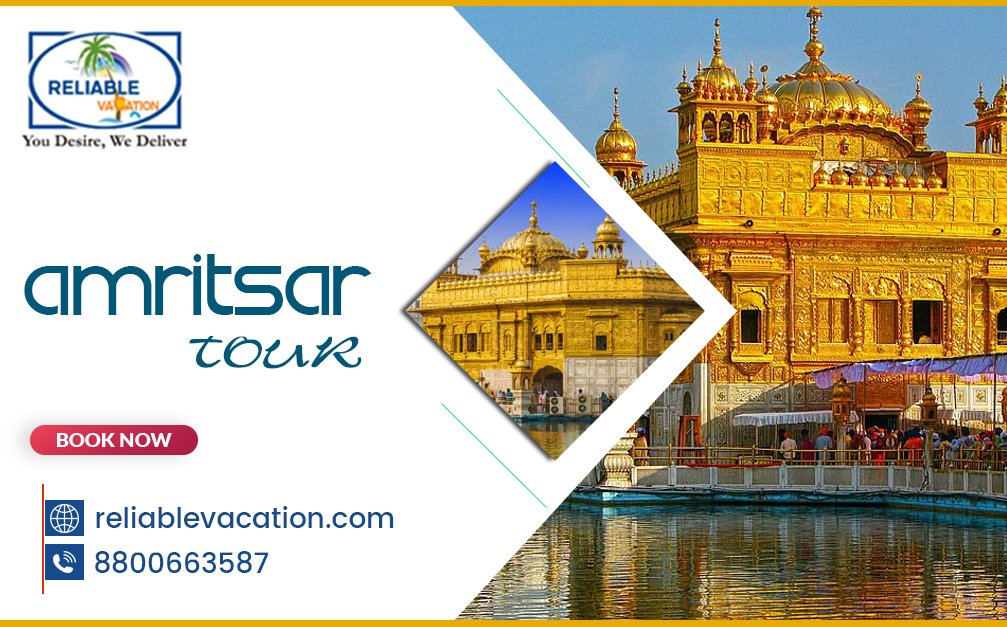 ReliableVacati1's tweet photo. Plan a memorable #Amritsar Tour with our Amritsar Travel Packages. Call us now to book &amp; plan your Trip at reliable vacation!!!
https://t.co/HJEAZFWNH7

#ReliableVacation 
#Travelagents 
#Travelservices https://t.co/ZuPUVu4tKg