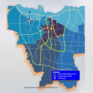 Map Ganjil Genap Jakarta Jakarta Expanding Odd-Even Traffic Rule To Include 16 More Roads Starting  Next Month | Coconuts