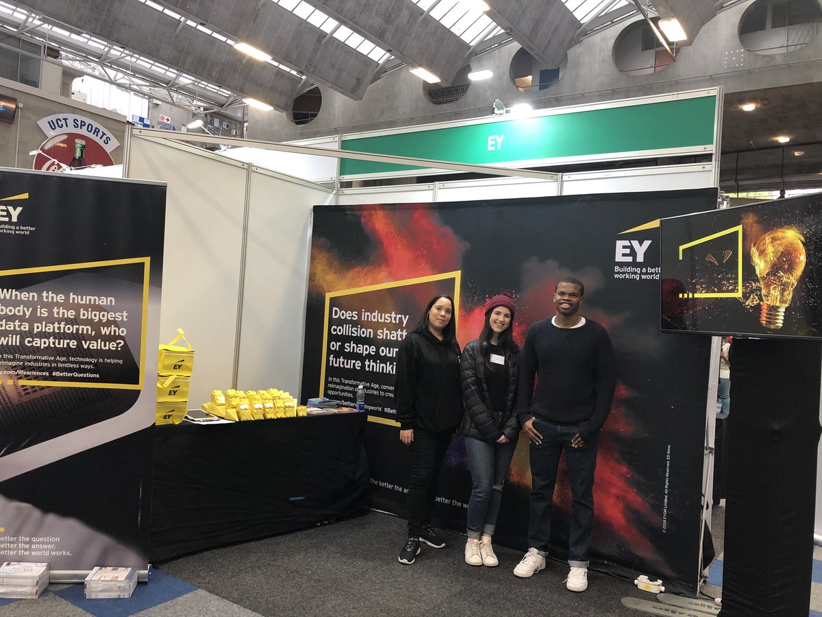 MEAGAN55's tweet photo. EY team at UCT today. STEM students come chat @EY_Africa @UCTCareers @UCT_news https://t.co/qWKpZHzYZ3