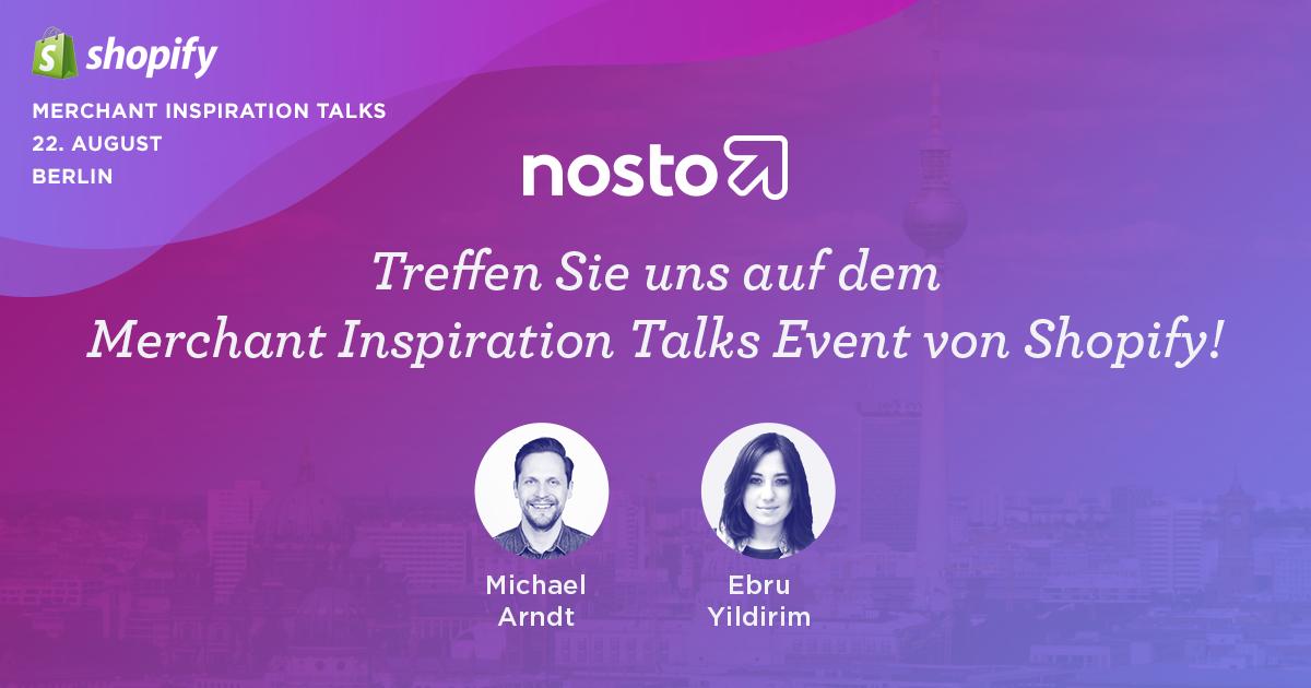 Nosto_DE's tweet photo. Ein Tag voller Inspiration - nicht mehr lang hin bis zu den #Merchant #Inspiration #Talks von @shopify! Unser Head of DACH, Michael und unsere Partnerships Managerin, Ebru werden vor Ort sein. Wer ist noch auf dem Event? 😉
https://t.co/yiFgDMyZio #ecommerce #inspiration #tantee https://t.co/BQu7X42vOi