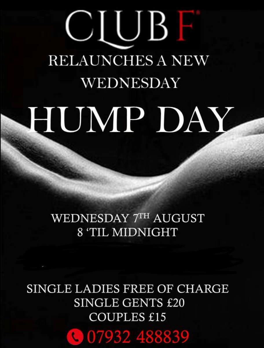 ClubF17's tweet photo. It's here! Hump Day! 8 'til late! https://t.co/L3PASt3aXA