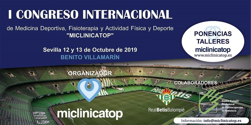 📢Abierto el plazo de inscripción para el 
I Congreso de Medicina Deportiva, Fisioterapia y Actividad Física y Deporte 
(#Sevilla, 12 y 13 octubre. Estadio Benito Villamarín). 
🎓⚽️🏃‍♂️
🍀Colfisio sorteará 4 entradas entre sus colegiados
+ Info 👇
colfisio.org/comunicacion_y…