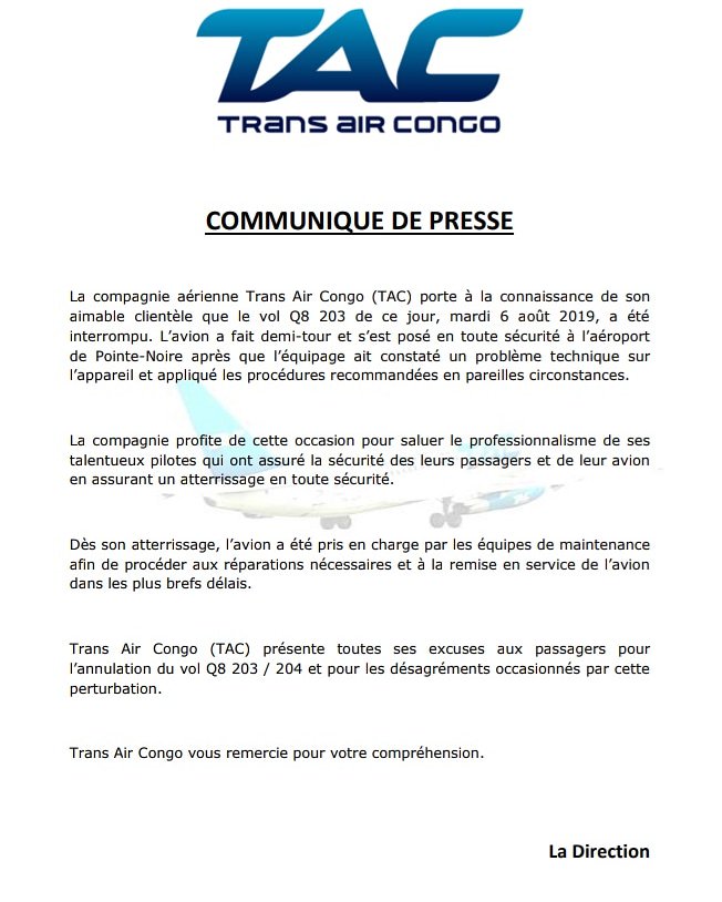 transaircongo's tweet photo. https://t.co/cHW6jeV4YX