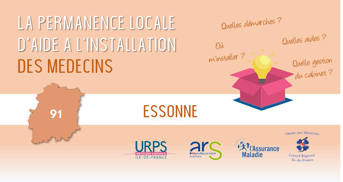 soigner_en_idf's tweet photo. #Essonne 91 : Participez à la prochaine Permanence locale d'aide à l'#installation le mercredi 4 septembre 2019 avec @urps_med_idf @ARS_IDF #CPAM91 #CDOM91
Info & Inscription: https://t.co/7UGtkfCJTm
#PermanenceInstallationIDF https://t.co/Smv0301oI5