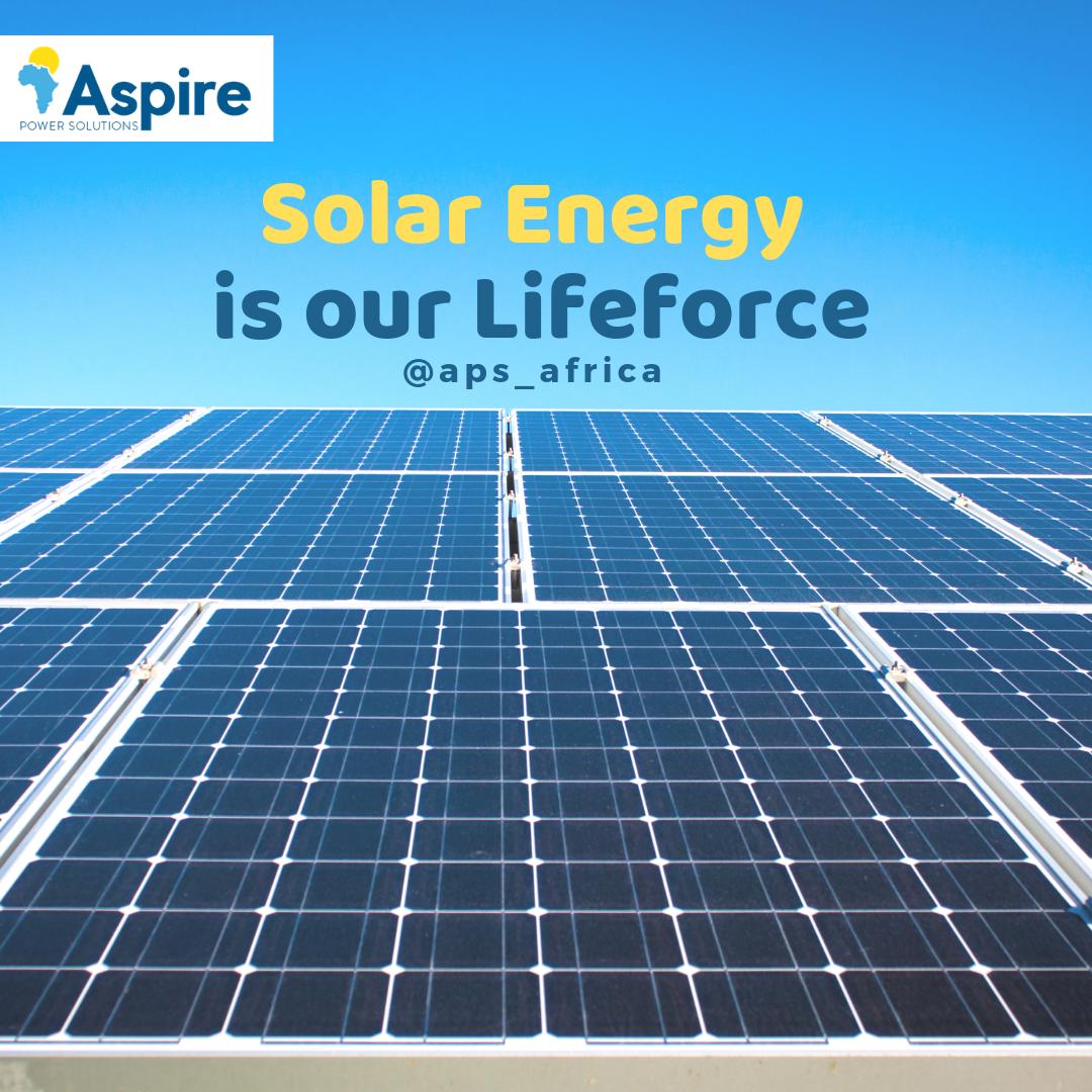 APS_Africa's tweet photo. We believe that one day, the entire world will be powered on clean, renewable energy.
That’s why we walk the solar path each day – we’re not waiting till it comes around eventually!
#TheATeam #SolarSolutions #PowerForMore #Solar #AspirePowerSolutions https://t.co/qs8NsJhOhZ
