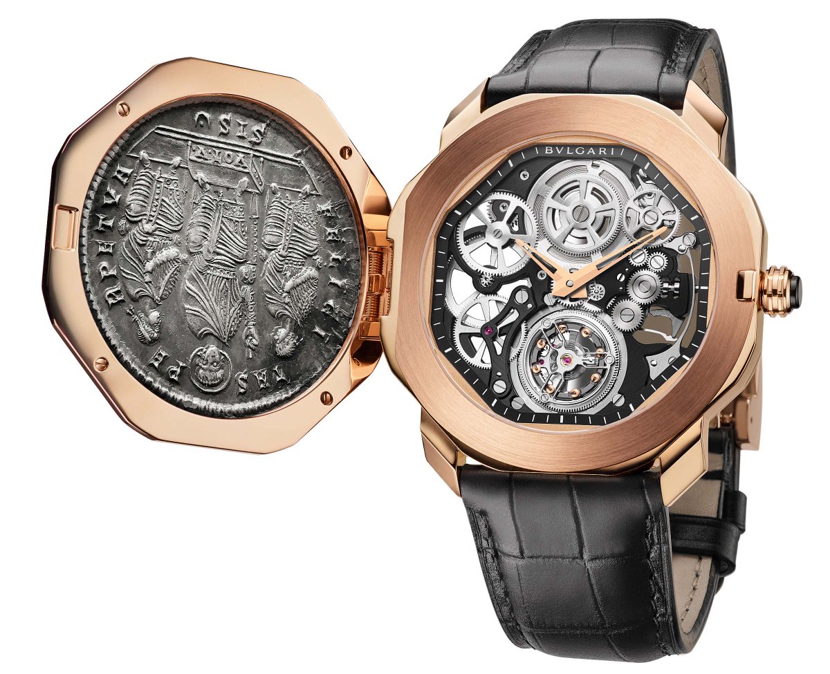 Часы романса. Часы Bvlgari Octo ROMA. Bulgari Octo Finissimo Tourbillon Skeleton. Часы Bvlgari скелетон. Клон часов Bulgari Tourbillon.