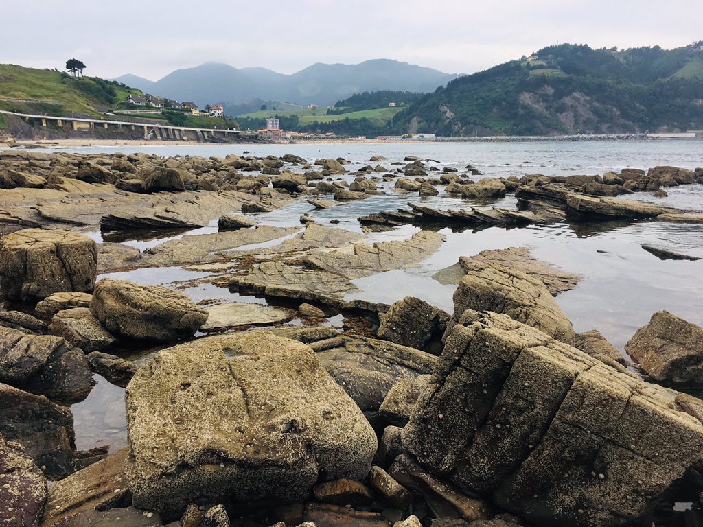 InakiAlzibar's tweet photo. Playa de Arnedillo en DEBA. Las bajamares de estos días han dejado bien a la vista un paisaje rocoso poco usual el resto del año #geoturismo #educacionAmbiental #flish @Deba_barrena @geoparkea @Infodebabarrena https://t.co/dPIkaQK9bg