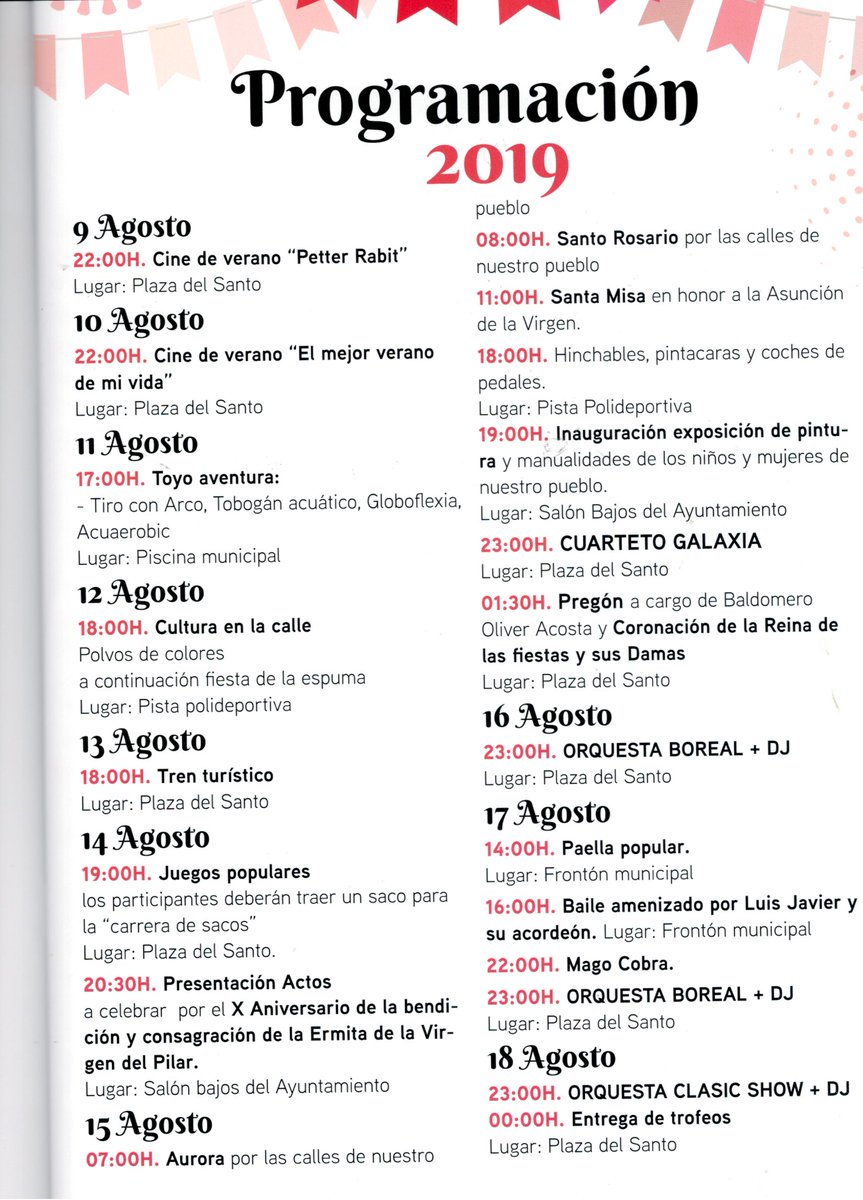 guadasomontin's tweet photo. Fiestas de Somontín 2019 #Veranovivo https://t.co/QNJ3wM5Z9V