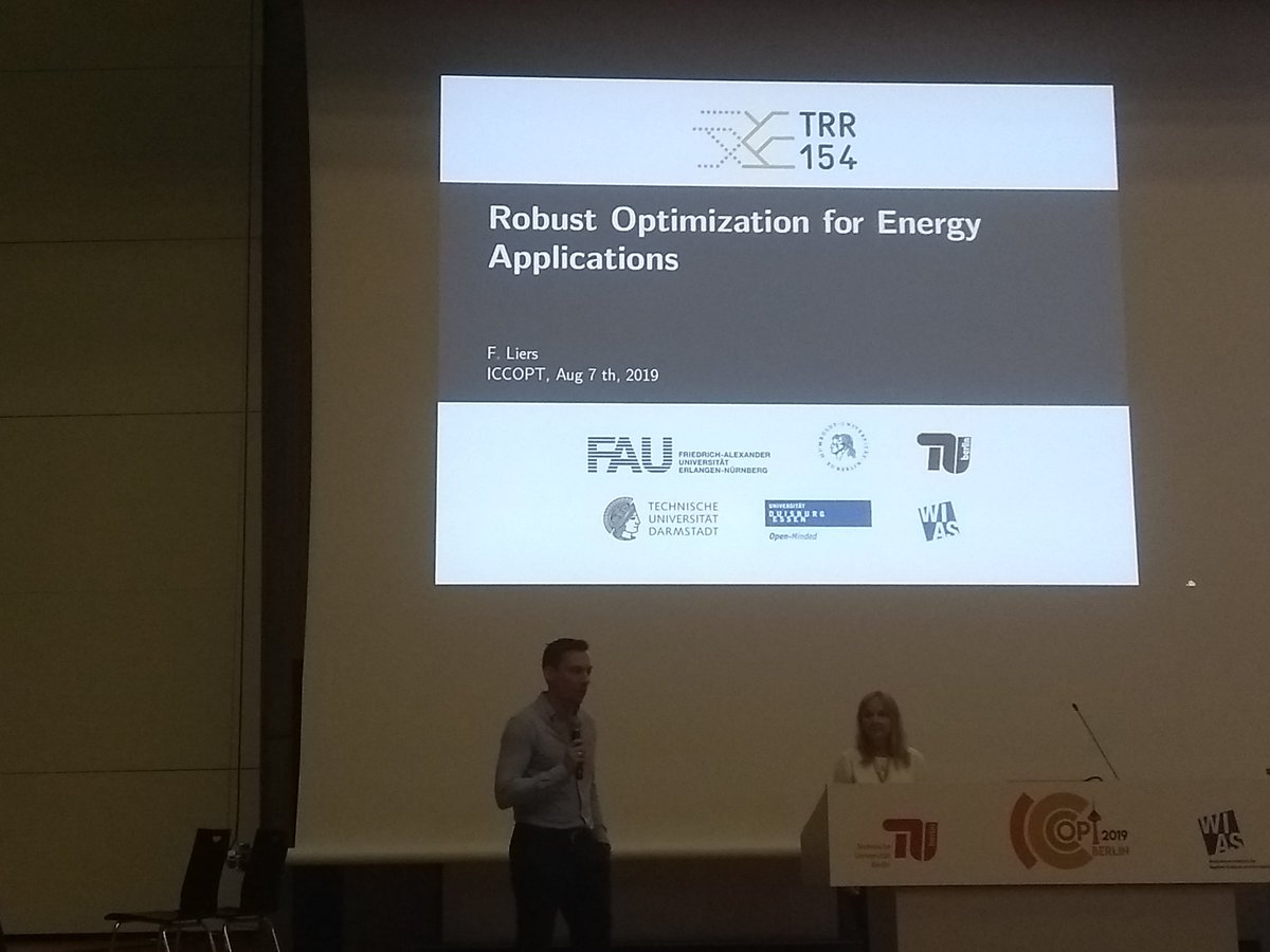 matbesancon's tweet image. Frauke Liers on robust models for energy problems #iccopt #MathOpt