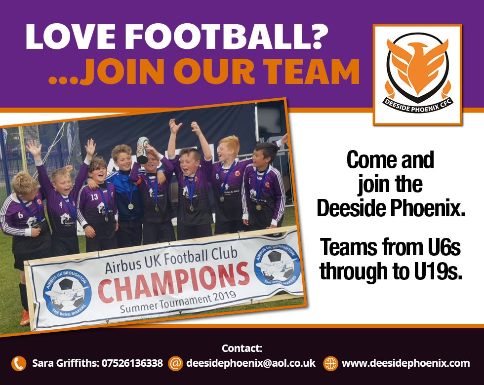 DeesidePhoenix's tweet photo. Tonight's the night!! ...
Our Deeside Phoenix Community Football Club Open Evening … all teams training at Northop Hall Pavilion. Come and meet our players and coaches, and join in with a fun football session too! Everyone welcome!
#nonselective #football https://t.co/bl38HF7b7R