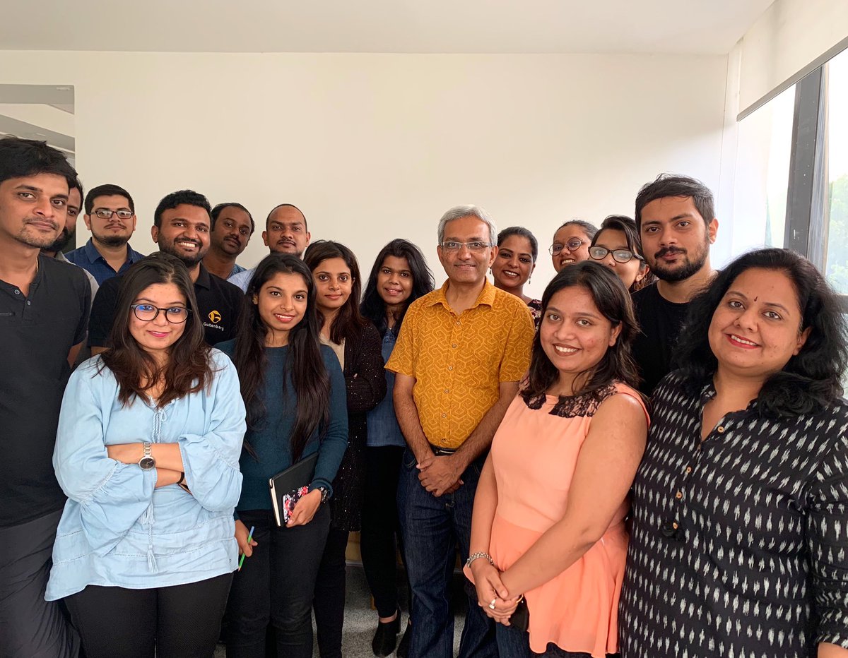 the_gutenberg's tweet photo. An insightful session about the changing media landscape with renowned @TimeOfIndia1 journalist @sujitjohn. 

#storytelling #publicrelations #buildingrelationships #powerfulstories #digitalstorytelling #contentmarketing #contentmatters #evolutionofmedia https://t.co/ZDOUR34gi4