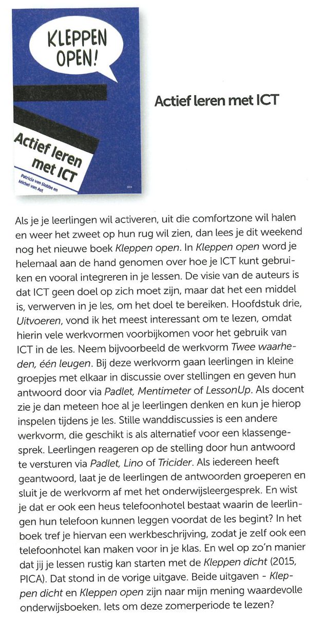 Wat een ontzettend mooie recensie van Simon Wieringa over Kleppen open! in LBRT. Veel dank!