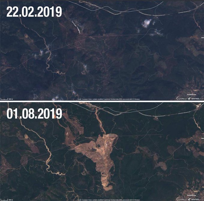 RuhuDirenisci's tweet photo. Yıllar geçse de sömürge zihniyeti değişmedi.. Biz sömürgecilere, emperyalistlere ve kapitalistlere karşı çıktıkça siz onlara sahip çıktınız!.. Kanadalılar bu ülkeden kaçarken umarım sizi de yanlarında götürür.. #AlamosGoldCanada #KazDaglarinaDokunma https://t.co/yJsXaOkFBC