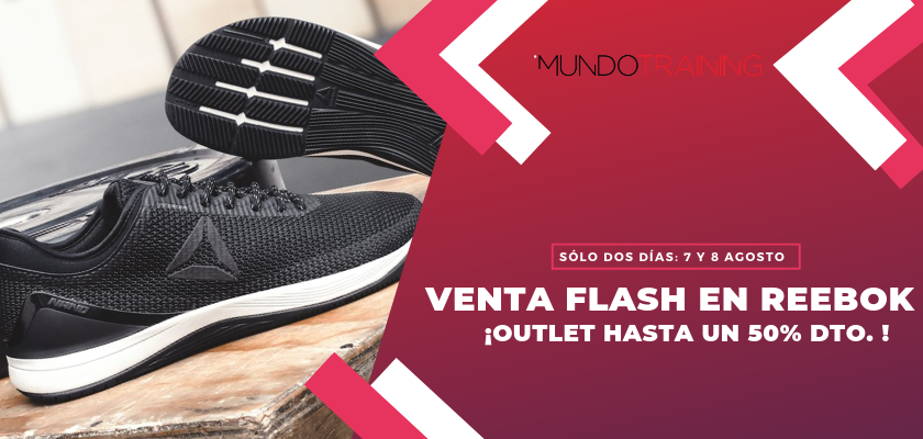 miMundoTraining's tweet image. #VentaFlash en #Reebok: ¡50% descuento en el #outlet! bit.ly/2LFmMsF ¡#Ofertas limitadas de dos días: 7 y 8 de agosto!