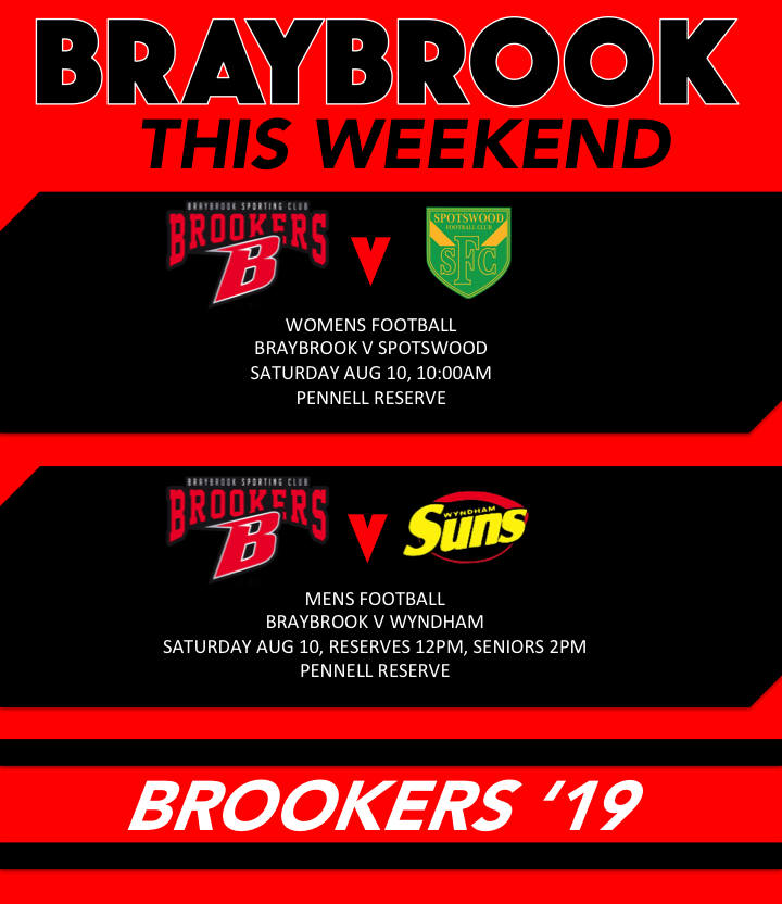 BraybrookSC1874's tweet photo. We’re back home at the Penn this week, women’s at 10 against Spotswood and the Men take on Wyndham. Get along to the Braybrook Premiership reunion after the match, will be a great night celebrating some big Brooker flags!
#braybrooksportingclub #wrfl https://t.co/xl6FWqv2pv