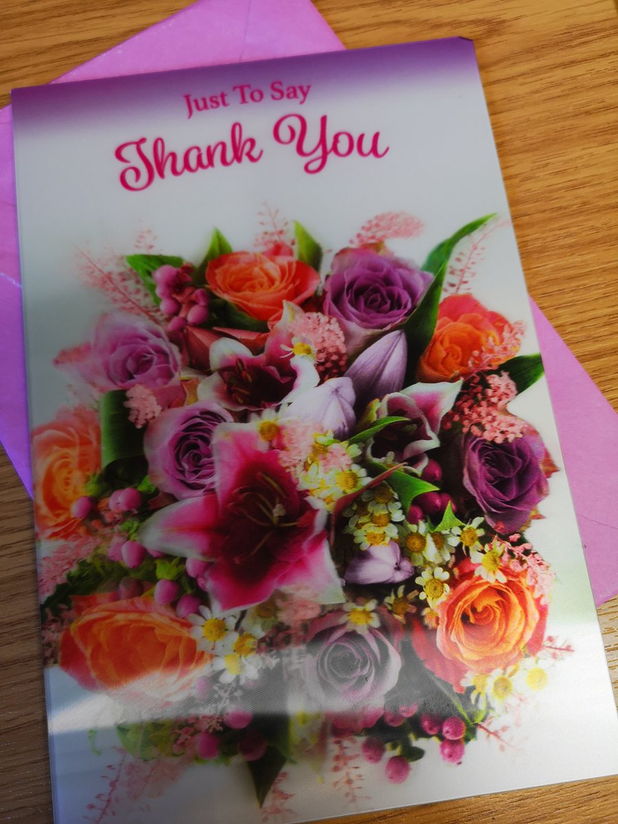 amandalkitson's tweet photo. Arrived on my desk this morning! β₯οΈA beautiful card from a grateful family. I can't help thinking how much the team must have touched someone's life for them to write at such a difficult time. #proud of #wardF7 @OldhamCO_NHS @PaulDevlin78 @NCAlliance_GDE #ONECHANCE @fionaDmurphy https://t.co/s1rUykzuS4