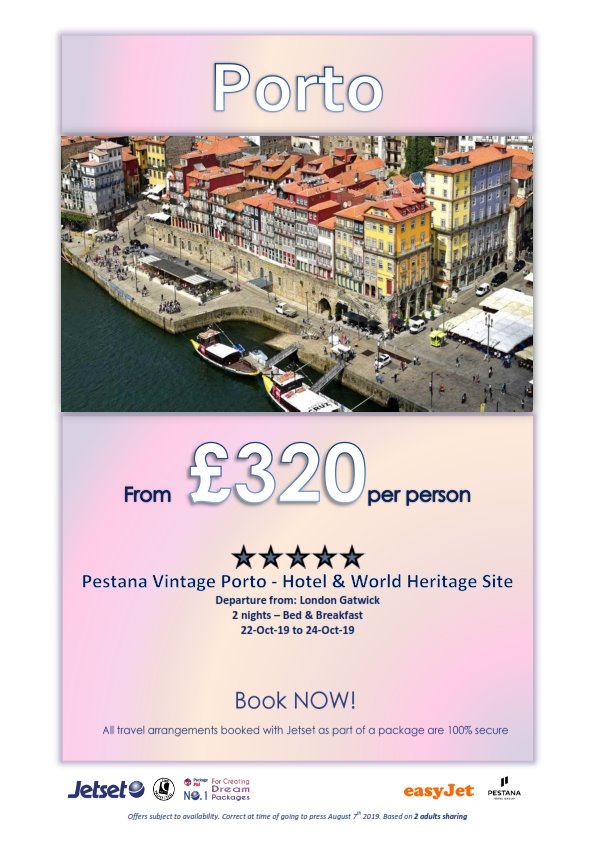 Jetsetflights's tweet photo. Pop over to Porto! 

#BookWithJetset #PackagePal https://t.co/XHUrpvhLXm