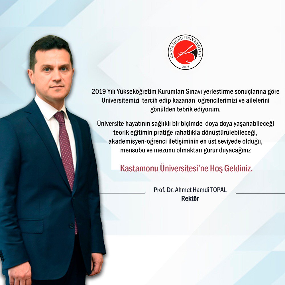 kastamonuunv's tweet photo. Rektörümüzün Üniversitemizi Kazanan Yeni Öğrencilerimize Mesajı 

#kastamonuüniversitesi https://t.co/6Gcitlnu1L