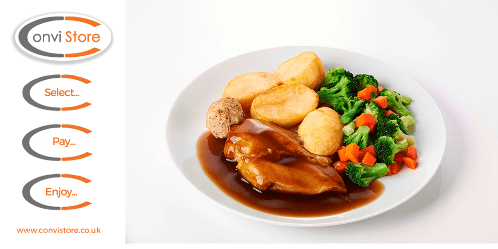 convistoreUK's tweet photo. @convistoreUK how about a roast chicken dinner for lunch?  Our #MicromMarket can offer everything from a #coffeeshop to a #restaurant menu in the heart of your workplace. Call to a visit to our Convi Store showroom or visit https://t.co/Boy9Xo2oyA #convistore https://t.co/jLxpcLXrb3