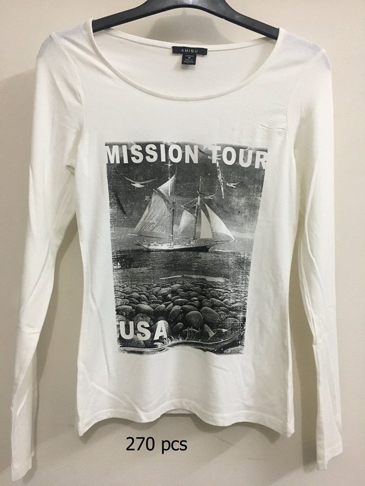 bacckbook2018's tweet photo. Ladies T-Shirt long sleeves
Brand: Mixed (H&amp;M, Zaara Lefties
Size: Mixed (S-XL)
Total Quantity: approx. 3000 pieses
Please contact for the details: +8801755558142.
For more visit Our website.. https://t.co/epAbpxKNx0 https://t.co/AGSWDWpRaH