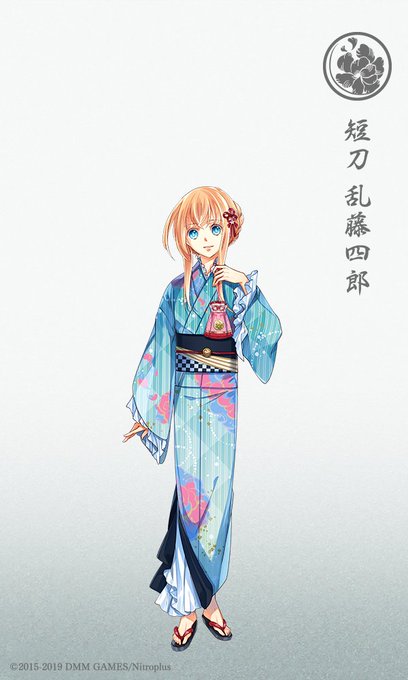 ☆新品☆刀剣乱舞 乱藤四郎 軽装コスプレ 浴衣-