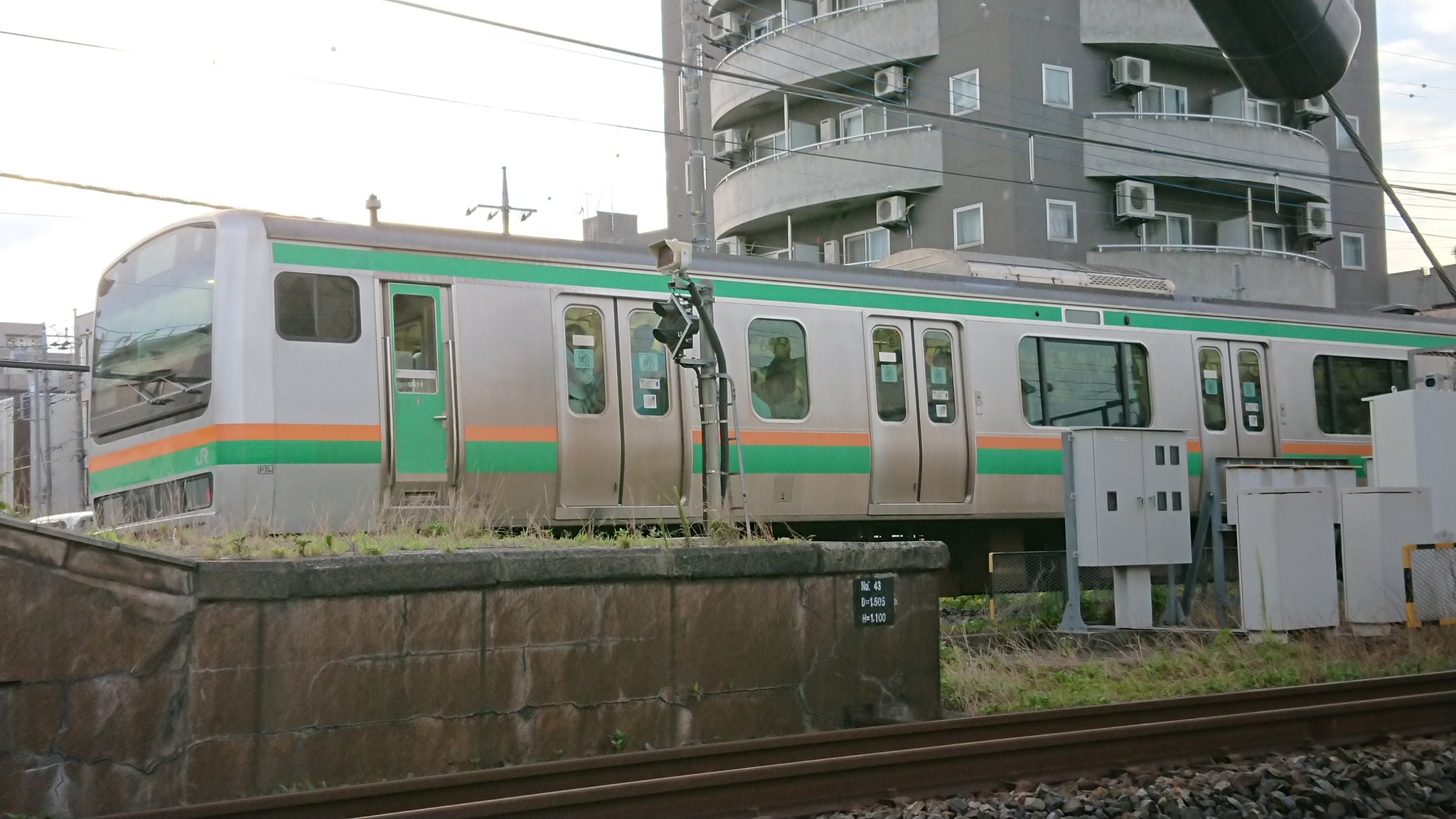 宇都宮線の東大宮駅～蓮田駅間の人身事故現場の画像