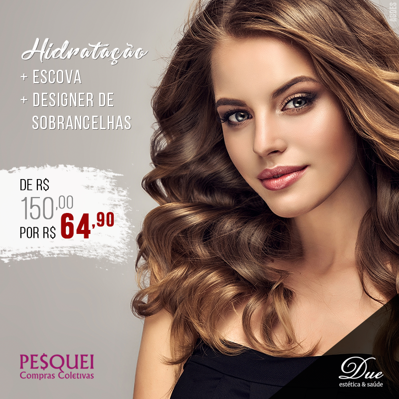 pesqueioferta's tweet photo. Hidratação + Escova + Designer de Sobrancelhas com 57% de desconto!
De R$150,00 por R$64,90🔖
Na Due Estética &amp; Saúde.
Compre em https://t.co/Kw3HpBllIv https://t.co/DgXOsOcms6
