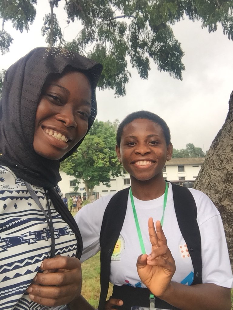 tiya_inusah's tweet photo. Meet Rachael from the Tetteh Ocloo State school for the Deaf. She taught me to sign My name and a few other things. Attending this camp was definitely the right choice. tβs been wonderful πͺπΎ#AHAC19
@ScoraUds
@GhScora
@Adhd_Ghana
@PPAGGhana https://t.co/aKxM0KCEM7