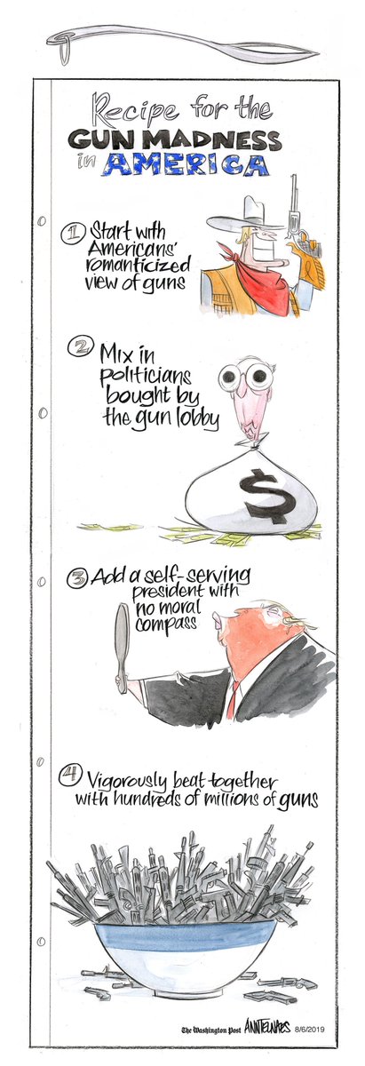 AnnTelnaes's tweet photo. Opinion | A recipe for the gun madness in America-
A potent mix of politics, money, and lots and lots of guns. https://t.co/HRdfKday2P https://t.co/r3BJ3TUbVK