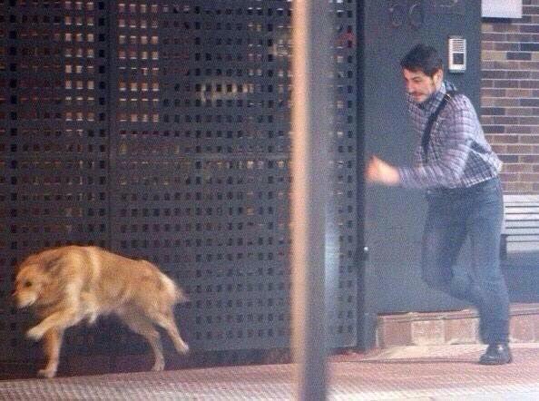 BallStreet's tweet photo. Iker Casillas and his dog. 
A short story. https://t.co/pFdPTBA11K