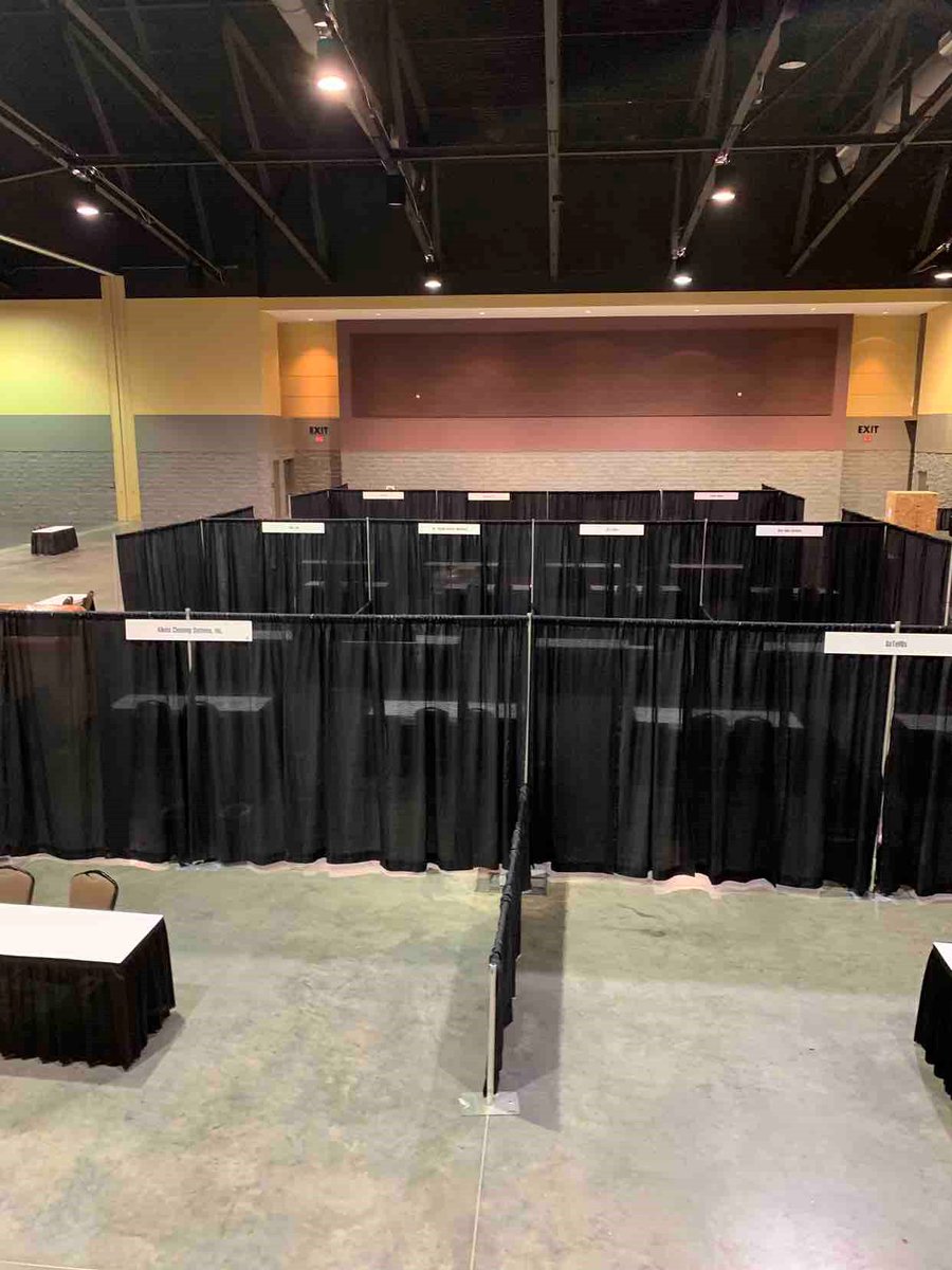 LibertyExpo's tweet photo. ☀️Good Morning!☀️ We are up bright and early today for Exhibitor Move-In Day at The @hugeconvention! Here's a little look at the calm before the storm at the @bransoncc Event &amp; Convention Venue. Stay tuned for move-in pictures throughout the day today!
#HugeConvention #EventProfs https://t.co/CJWoIo6OTC