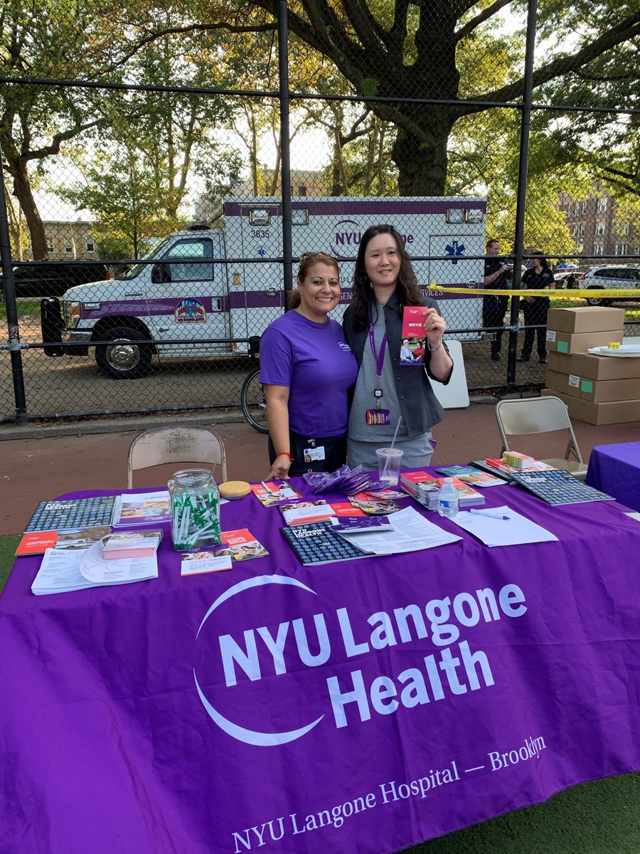 NYULangoneBK's tweet photo. Great #NationalNightOut events with @NYPD68Pct and @NYPD72Pct in #Brooklyn. Thank you for your dedication and service to our community. https://t.co/SWA6QOaReH