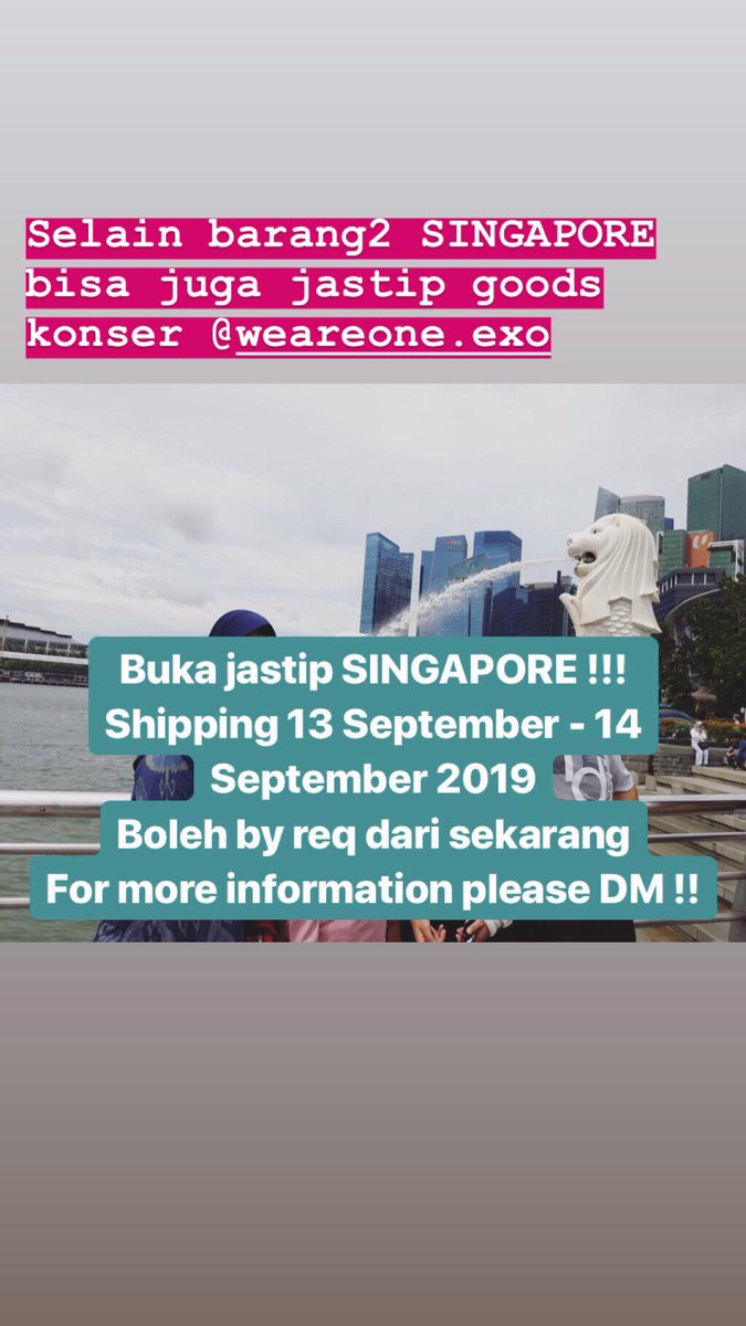 Loeyjungdok's tweet photo. [HELP RT]
OPEN JASTIP !!!
SINGAPORE goods
Exploration goods
For more information please DM !!!
#explorationgoods #EXplOration #EXplOrationinSG #Singapore @weareoneEXO @B_hundred_Hyun @layzhang https://t.co/xerQz7SGxr