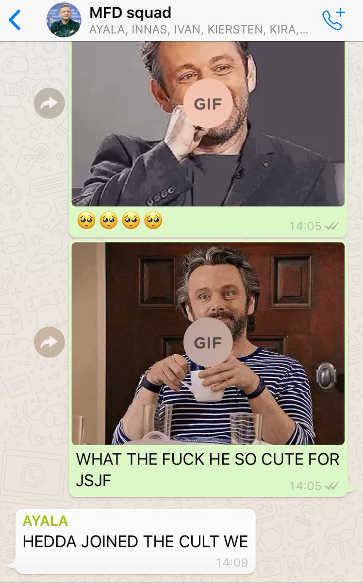 mfdsquad's tweet photo. mayhaps we are becoming a michael sheen cult https://t.co/uWLOvDaR15