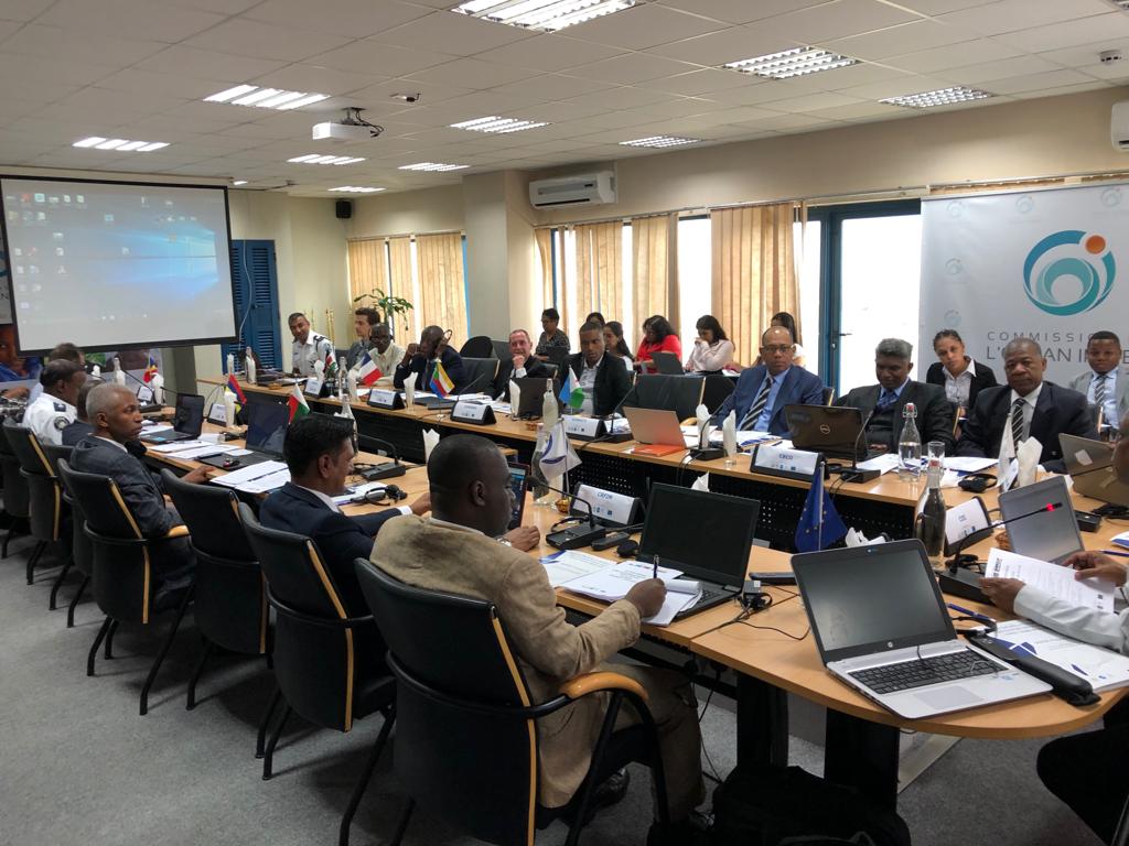 MASE_programme's tweet photo. #Kick-off of the 1st #MASE Tabletop Exercice #MASETTX 2019 with @RMIFCenter, @RCOC_Center and #NationalCentres of the 7 #signatorystates @commission_coi HQ. @EUAmbMauritius Toward the full operationalisation of the regional centres for a strong regional #mechanism #ESAIO #marsec https://t.co/du5JL5SAzG