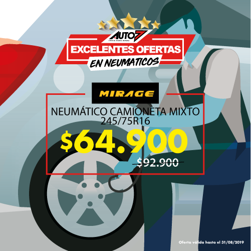 Auto7_Chillan's tweet photo. 🚗Modelo y medida especial también en stock. Visítanos y consulta la mejor opción para tu vehículo o camioneta en aro 16. (Ecuador esq. Sargento Aldea) 🏁 https://t.co/KUkndyUtWJ