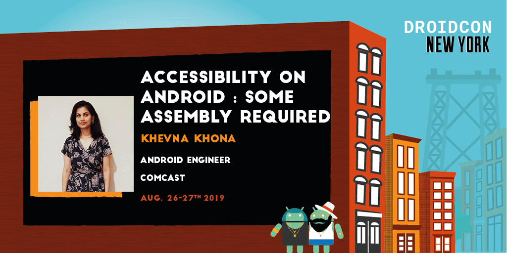 droidconNYC's tweet image. Build an app that is inclusive and progressive is the right thing to do. But Android’s #accessibility features don’t work “out of the box”. Come to this talk to learn how to support accessibility in your app. #DCNYC19 Full abstract: ow.ly/IObE50vnLyx