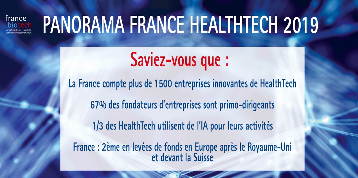 FranceBiotech's tweet photo. Entreprise de la HealthTech : si vous n’avez pas déjà reçu le lien pour participer au Panorama 2019, contactez : chloe.evans@france-biotech.org
En participant à cette étude, vous recevrez également une invitation à la soirée de restitution prévue début décembre à Paris. https://t.co/Gl9eOSk0N2