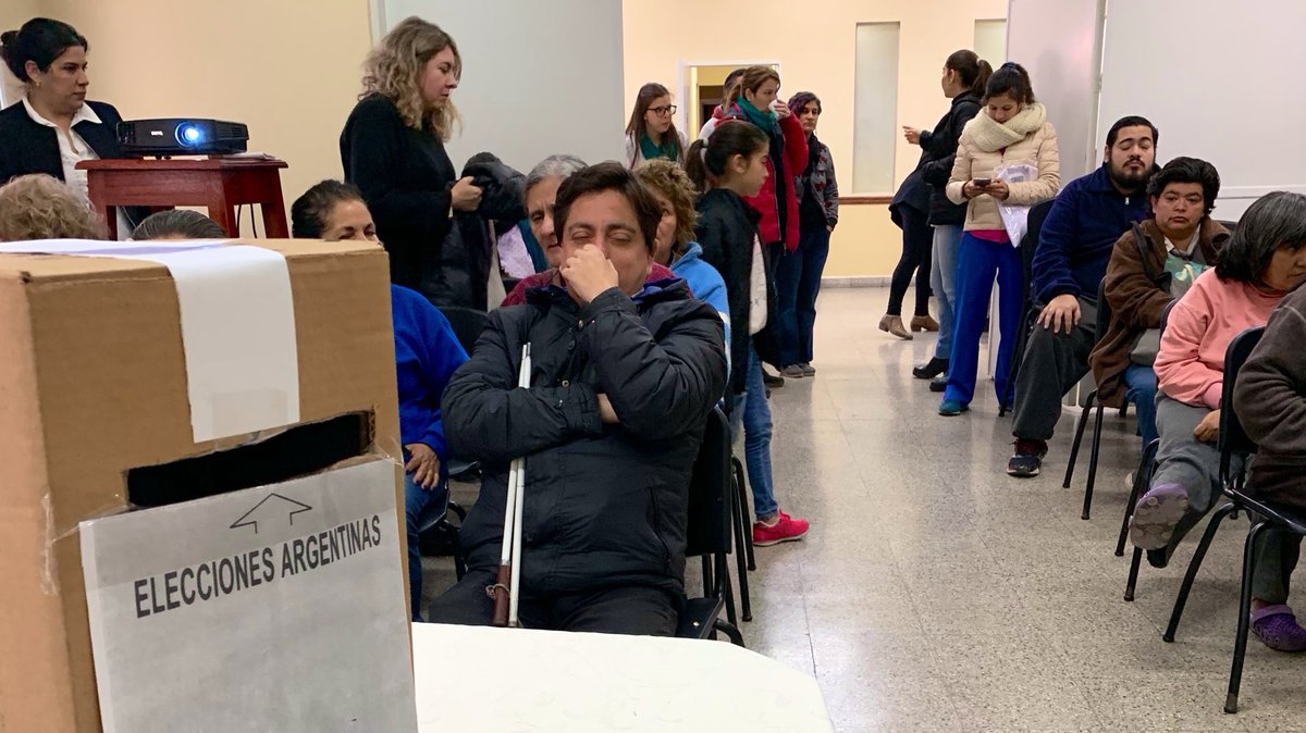 RamiroGranado's tweet photo. [HOY] desde @inadi #Tucuman realizamos una charla informativa sobre #Accesibilidad en el acto eleccionario a personas con #Discapacidad de cara a las #PASO en el Hospital de Salud Mental: “Nuestra Señora del Carmen” https://t.co/n1B7fDoqBX
