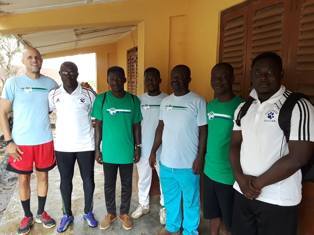 jenn_billman's tweet photo. Closing ceremony at @Soccer_SOS Camp 3 day 3 Darmang.  Thanks to coaches Emmanual, Emmanual, Solomon, camp director Eric, &amp; coaches Evans &amp; Obed. Looking forward to 2020! #Ghana @HersheyCompany https://t.co/PaRLF7koV6