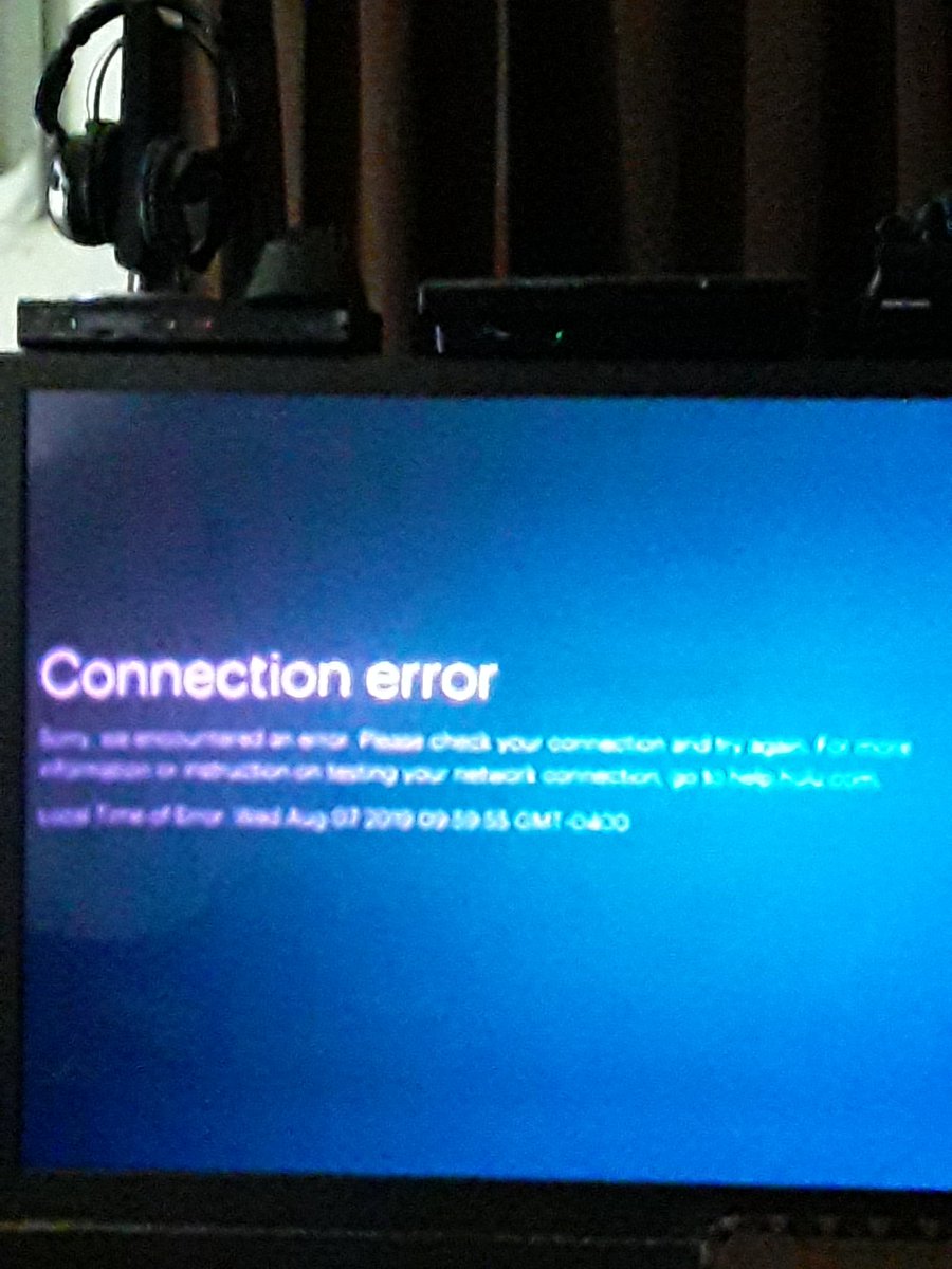 HevAxley's tweet photo. @hulu_support. What is happening? About 36 hrs continuously now of getting kicked off of hulu+ after 5-10mins its not on my end cause nothing else is losing connection hav already followed the trouble shooting! Wth! Streaming on ps3 https://t.co/odH6KRlARe