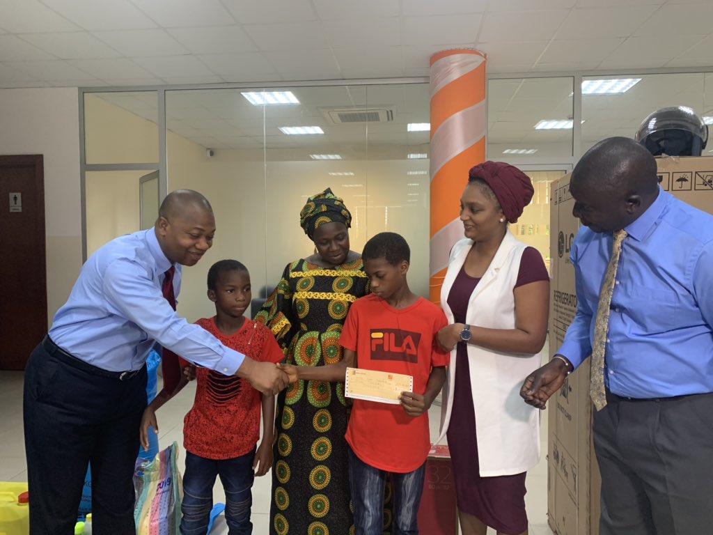 Today, @gtbankgambia presented a cheque of US$5,000 for the upkeep of the GTBank Family House at SOS CV Bakoteh #caringforchildren #alovinghome @soscvwcaf