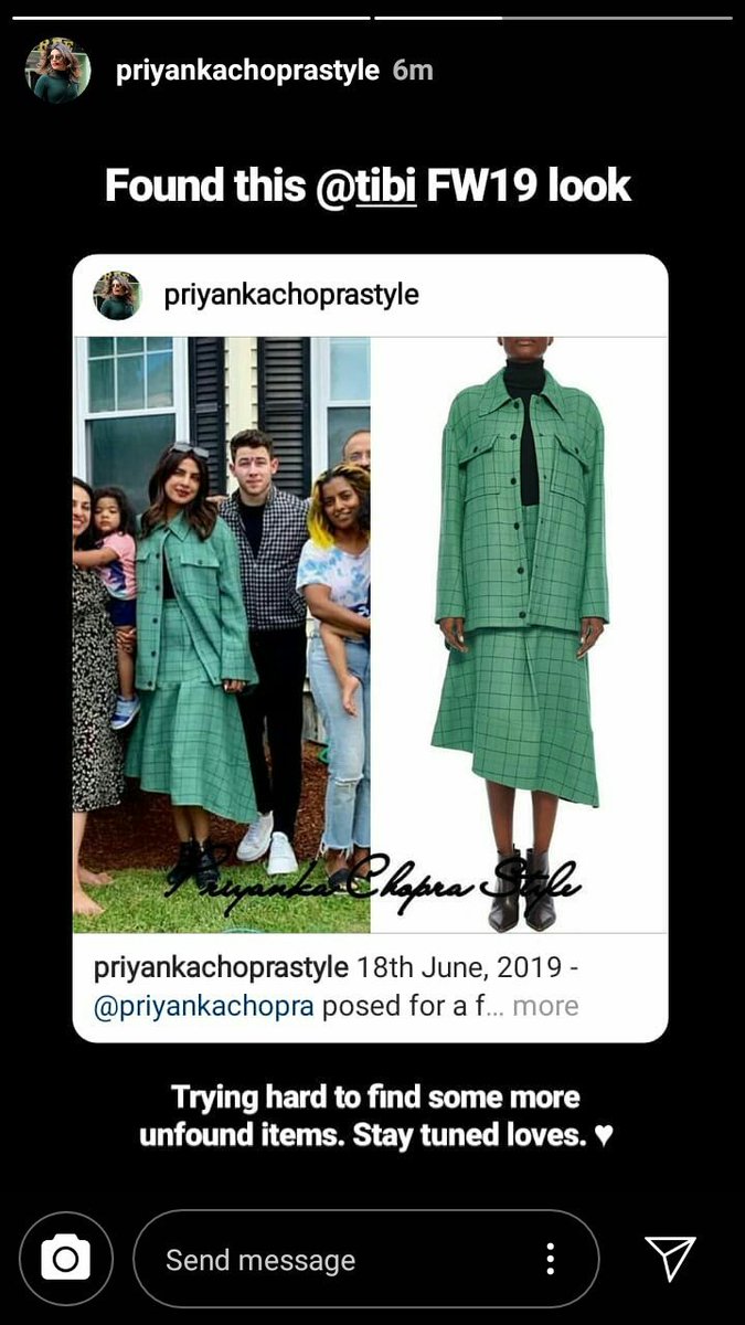 PChopraStyle's tweet photo. Family - @priyankachopra in @tibi FW19 :
• Windowpane Workmen Coat ($895)
• Windowpane Cargo Skirt ($650) https://t.co/jHmjUICChO