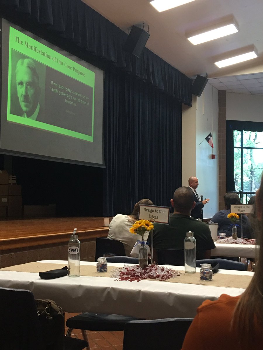 Hearing from <a href="/WWarriorNation/">Westwood High School</a> Principal, Dr. Acosta, about the history and future of WWHS. Great information to ensure we are aligned as a VLC. <a href="/RebeccaDonald20/">Rebecca Donald</a> @AliRRISD